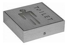 Светильник аккумуляторный Feron Туалет М EL53 220В АС / 3,6В/360mAh DC Серебро 110х110х20мм картинка 